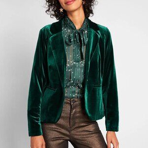 Modcloth Velvet Blazer